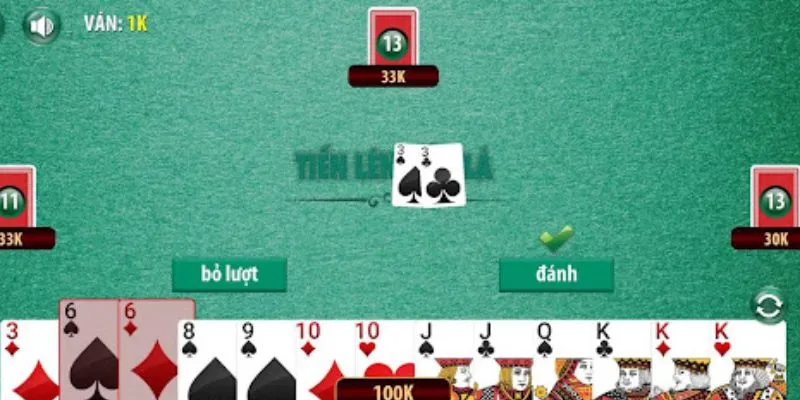 Luật chơi tiến lên đếm lá cho newbie