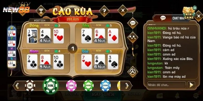 Sơ lược về trò chơi Bài Cào Rùa tại New 88